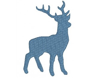 Stickdatei - Bayrisches Hirsch Silhouete